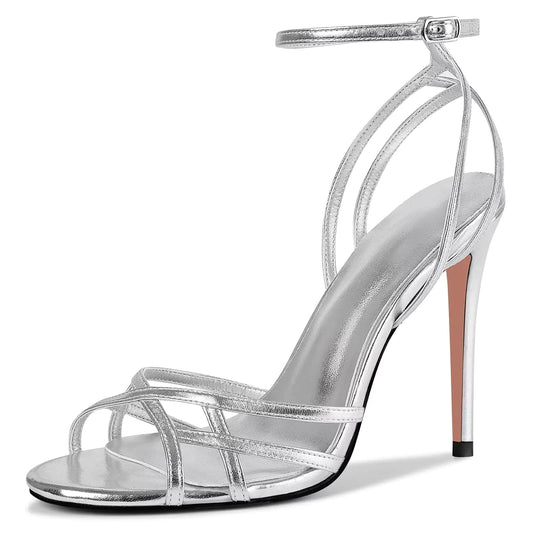 Lace-Up Square-Toe 10.5cm Stiletto Heels