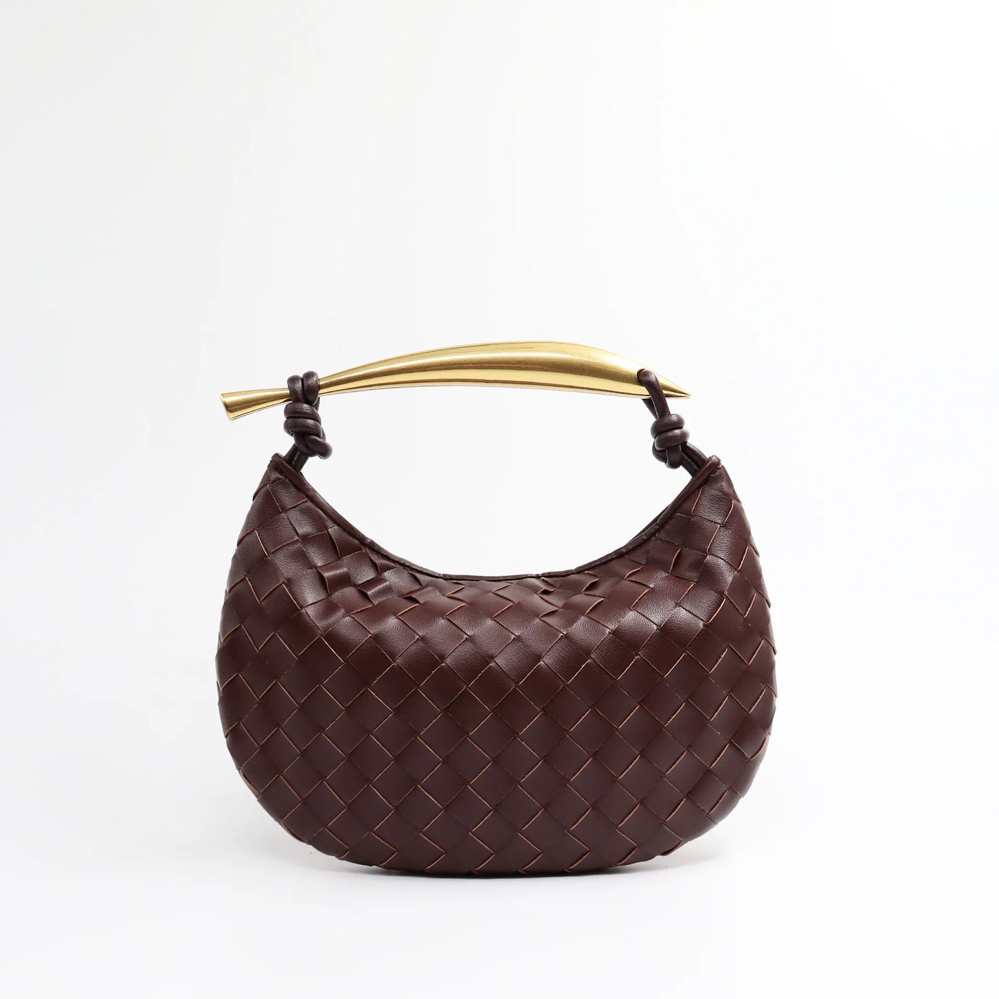 Large Capacity Leather Woven Tote Bag