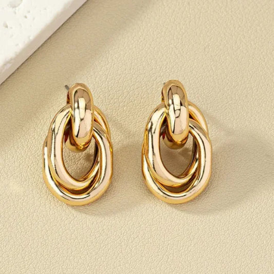 Edgy Geometric Punk Style Earrings