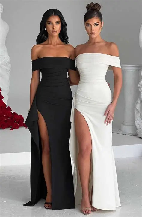 Slim Sleeveless High Split Midi Dress