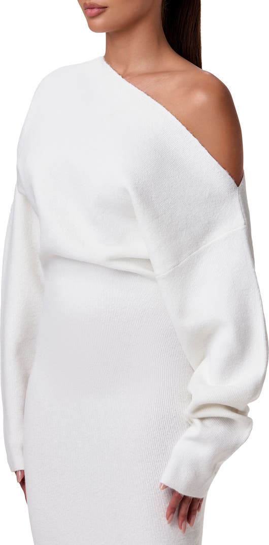 High-Waist Long Sleeve Slim Maxi