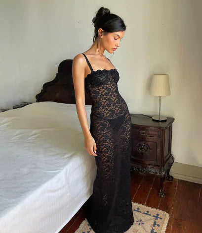 Solid Spaghetti Strap Bodycon Dress