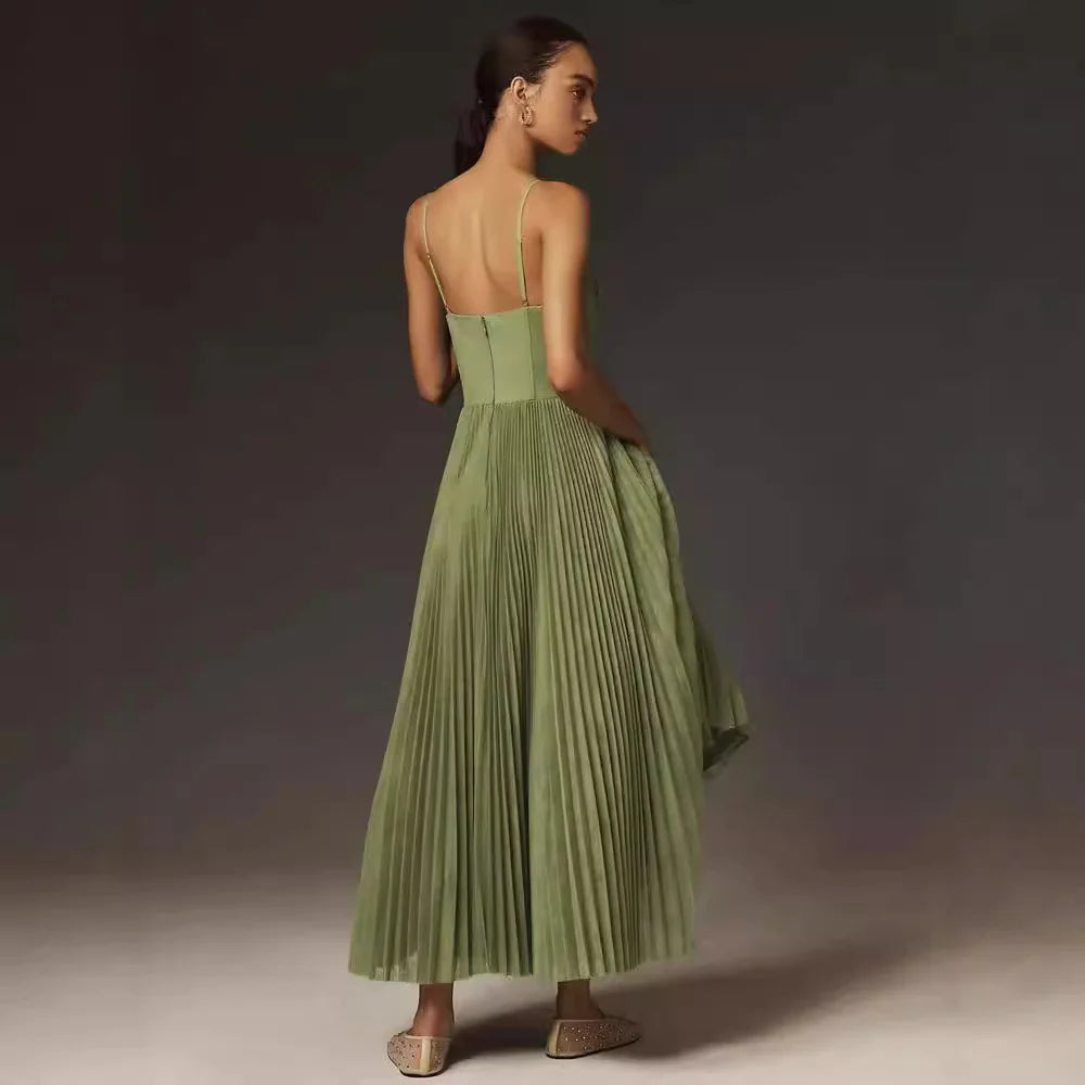 Backless Sleeveless Slim Fit Dress