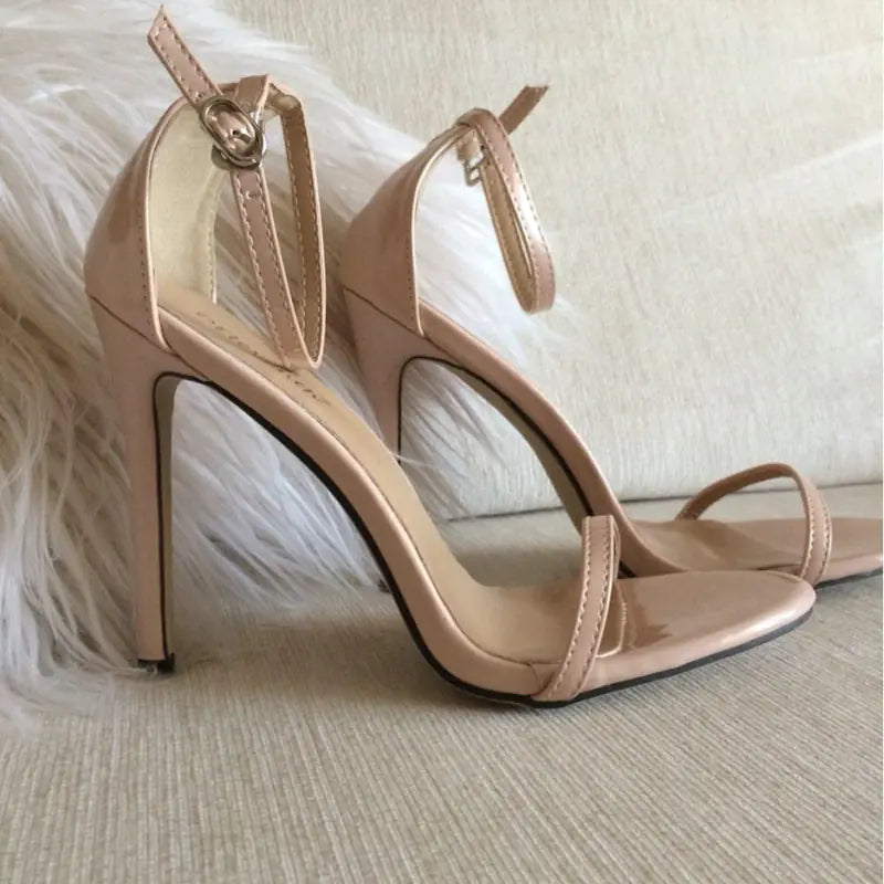 Classic Peep-Toe 8cm Wedding Stiletto Sandals