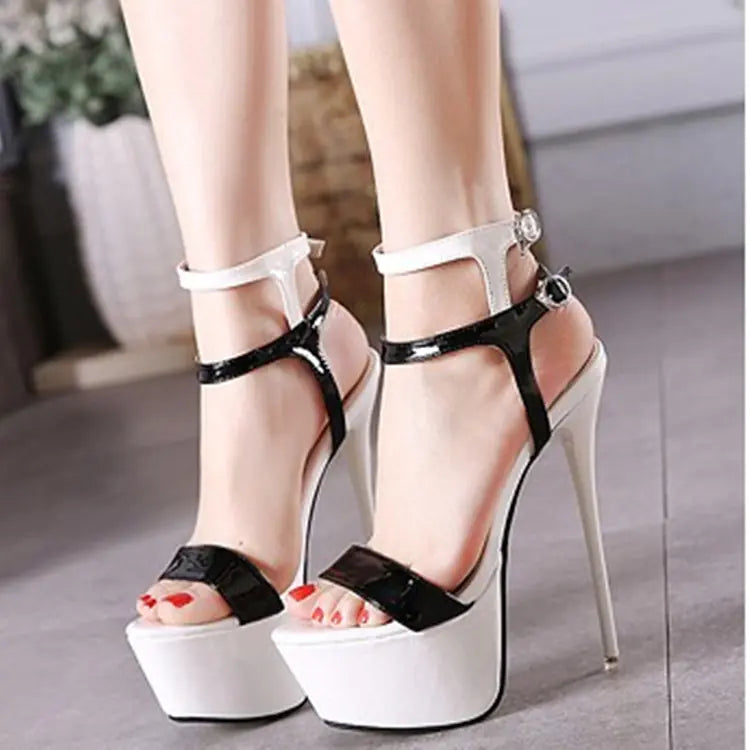Club Platform Stiletto Sandals with Bold Lift