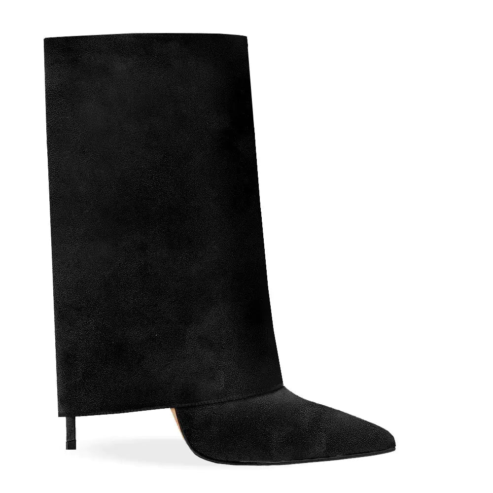 Short Leg Pants Boots with Pointed Heels