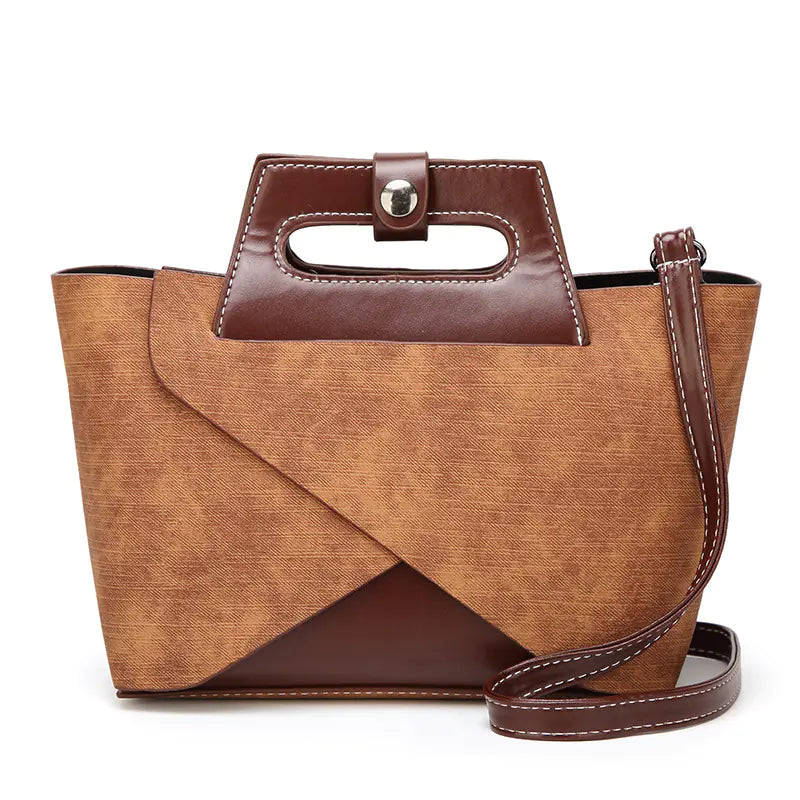 Luggage-Style Mini Square Crossbody Bag