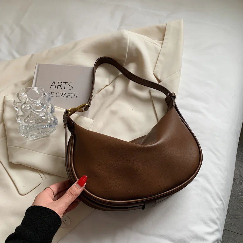 Textured Minimalist One-Shoulder Everyday Bag