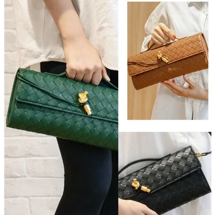 Woven Fashion Crossbody and Shoulder Clutch