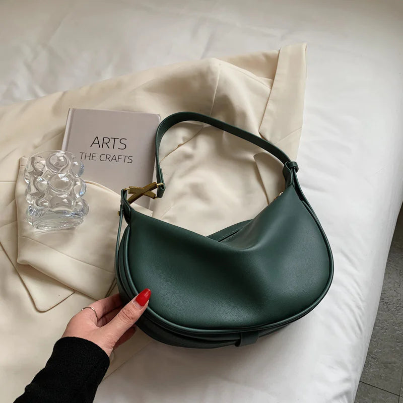 Textured Minimalist One-Shoulder Everyday Bag
