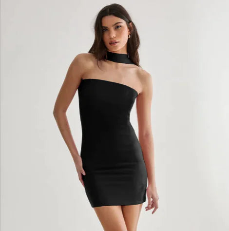 Slim Tube Top Mini Party Dress