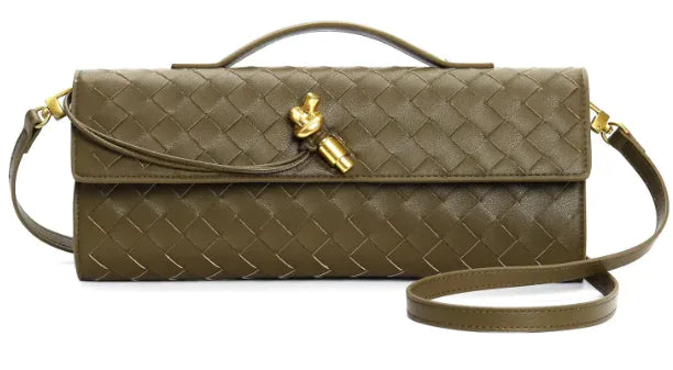 Woven Fashion Crossbody and Shoulder Clutch