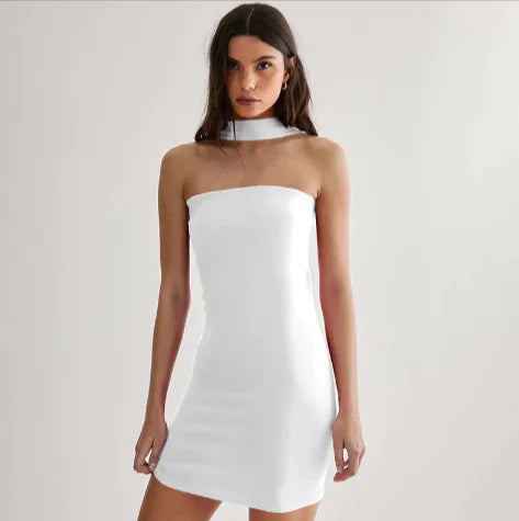 Slim Tube Top Mini Party Dress