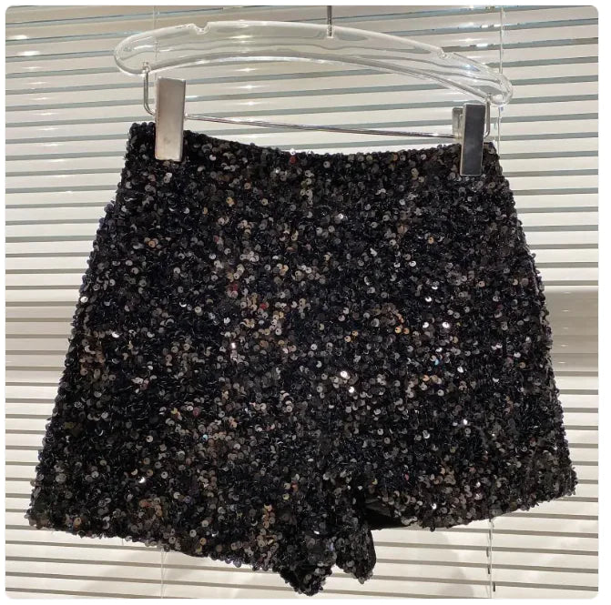 Sexy Mid-Waist Sequin Party Hot Shorts