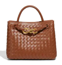 GraceWeave Women's Handmade Woven Shoulder Bag