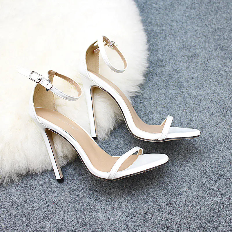Classic Peep-Toe 8cm Wedding Stiletto Sandals