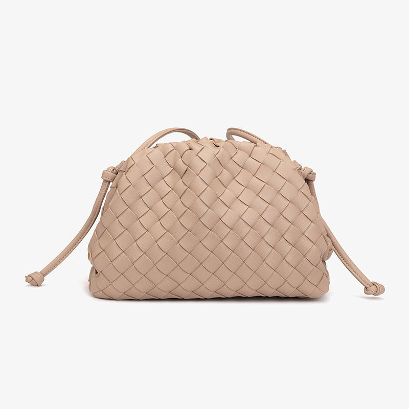 Woven Cloud Mini Dumpling Shoulder Bag