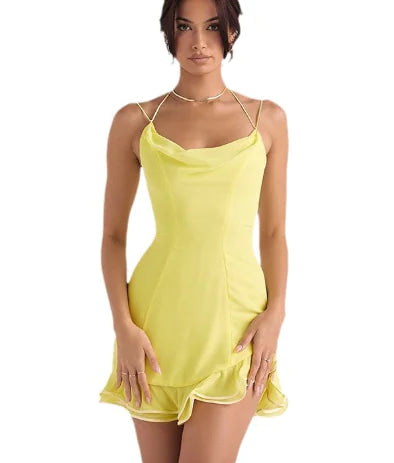 Backless Sling Mini with High Waist