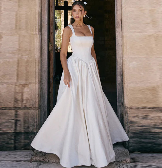 Black Elegant French Style Maxi Dress