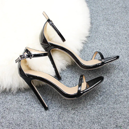 Classic Peep-Toe 8cm Wedding Stiletto Sandals