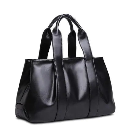 Spacious PU Leather Shoulder Crossbody Bag