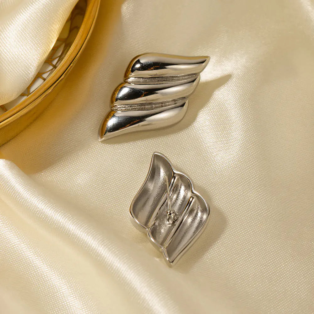 18K Gold Stainless Steel Vintage Minimalist Earrings